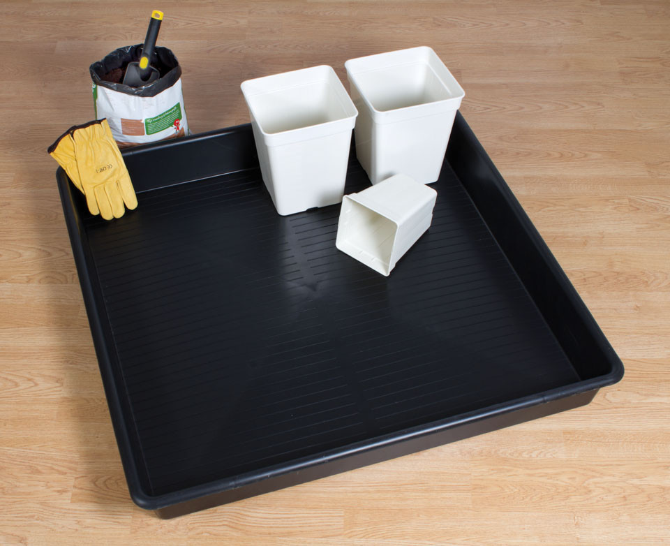 Bandeja Cuadrada Negra Garland 100x100x12cm
